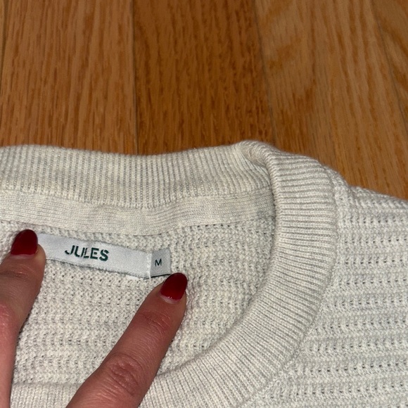 Sincerely Jules Men's Cream Crewneck Sweater - Picture 2 of 4